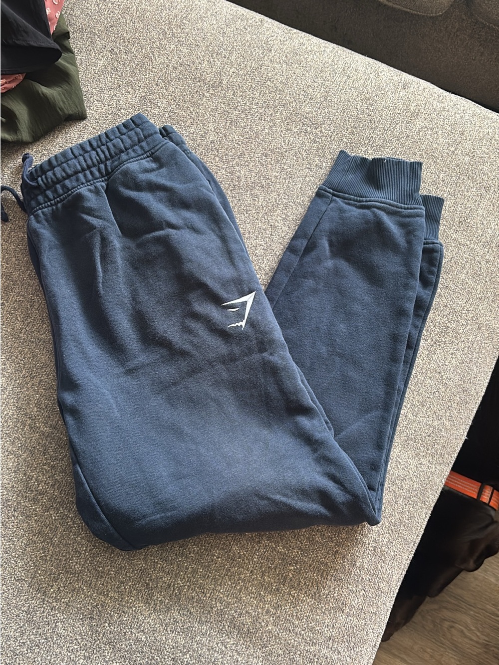Gymshark Men's Dark Blue Athletic Joggers